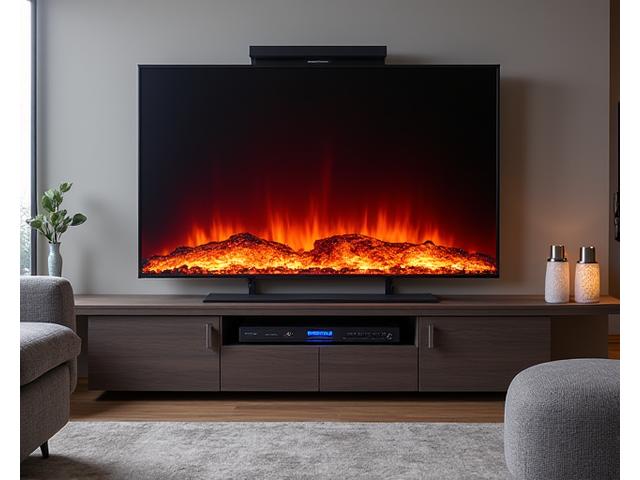 Cheminée électrique design