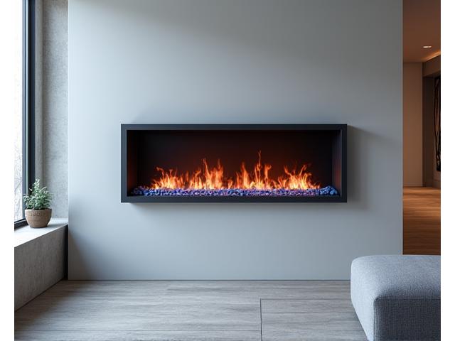 Cheminée gaz moderne